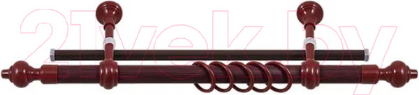 Изображение товара Карниз для штор LEGRAND Кантри + У-шина 2.2 / 48065578 (красное дерево)