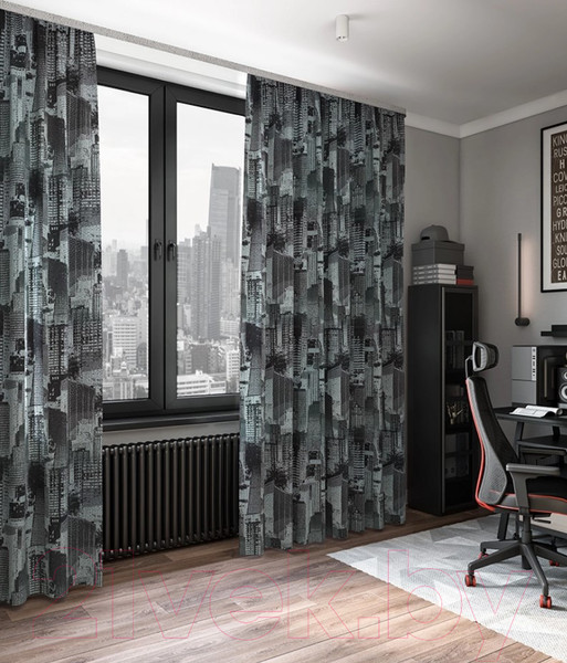 Изображение товара Штора LEGRAND Мегаполис 150x280 / 58120639 (ментол)