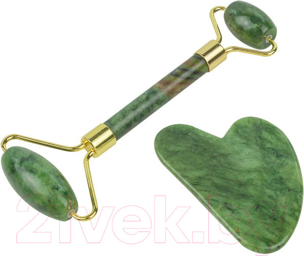 Изображение товара Массажный набор для лица La and Te beaute Массажный ролик+Скребок гуаша LT12