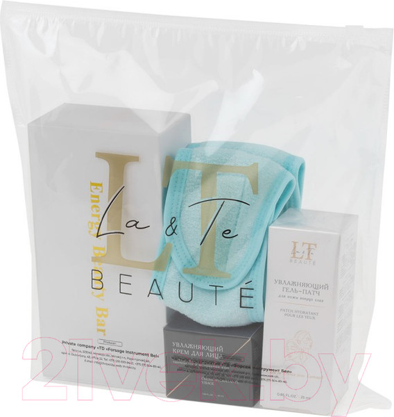 Изображение товара Набор косметики для лица La and Te beaute Повязка на голову+Гель-патч для лица+Крем для лица LT-30