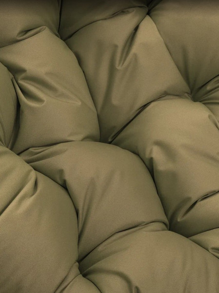 Изображение товара Кресло садовое M-Group Папасан пружинка мини / 12080101 (белый/бежевая подушка)