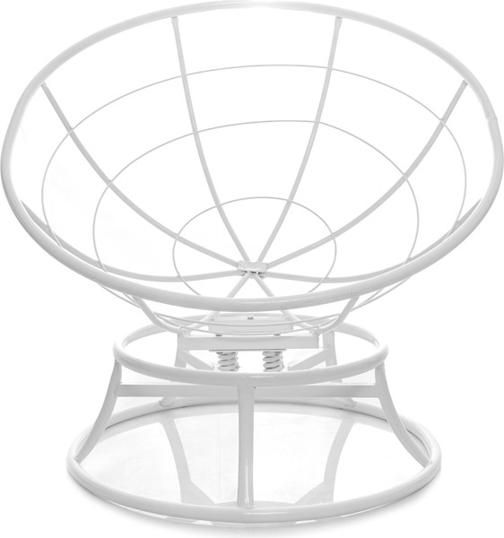 Изображение товара Кресло садовое M-Group Папасан пружинка мини / 12080102 (белый/бордовая подушка)