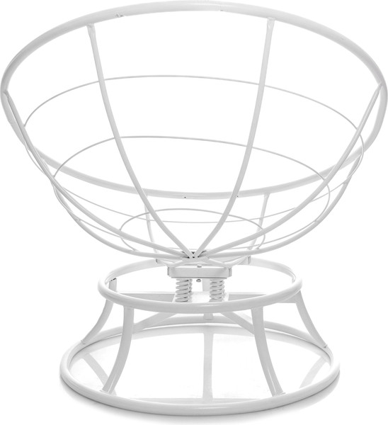 Изображение товара Кресло садовое M-Group Папасан пружинка мини / 12080106 (белый/красная подушка)