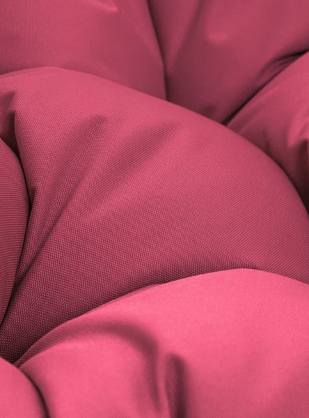 Изображение товара Кресло садовое M-Group Папасан пружинка мини / 12080108 (белый/розовая подушка)