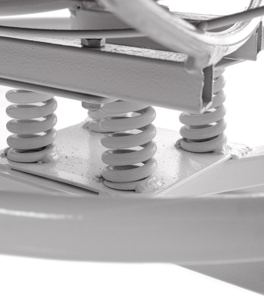 Изображение товара Кресло садовое M-Group Папасан пружинка мини / 12080110 (белый/синяя подушка)