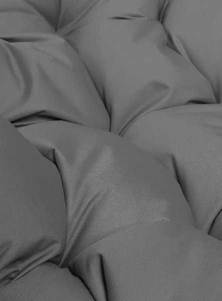 Изображение товара Кресло садовое M-Group Папасан пружинка мини / 12080209 (коричневый/серая подушка)