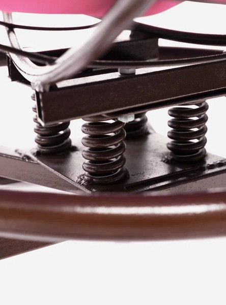 Изображение товара Кресло садовое M-Group Папасан пружинка мини / 12080208 (коричневый/розовая подушка)