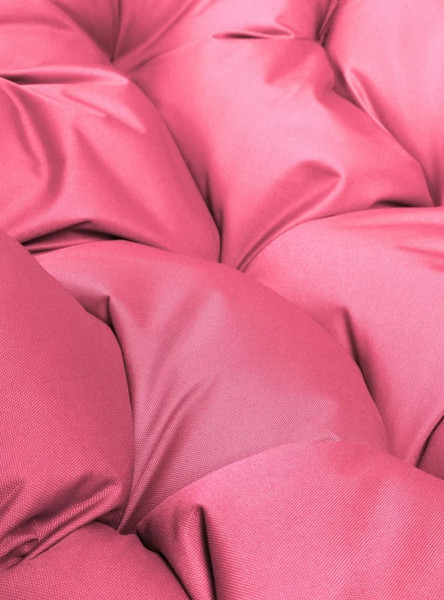 Изображение товара Кресло садовое M-Group Папасан пружинка мини / 12080208 (коричневый/розовая подушка)