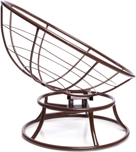 Изображение товара Кресло садовое M-Group Папасан пружинка мини / 12080205 (коричневый/коричневая подушка)