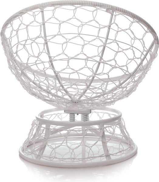 Изображение товара Кресло садовое M-Group Папасан пружинка мини / 12090104 (белый ротанг/зеленая подушка)