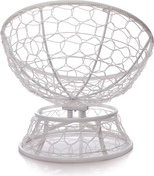 Изображение товара Кресло садовое M-Group Папасан пружинка мини / 12090110 (белый ротанг/синяя подушка)