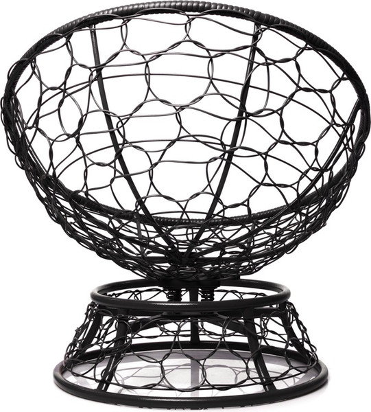 Изображение товара Кресло садовое M-Group Папасан пружинка мини / 12090402 (черный ротанг/бордовая подушка)