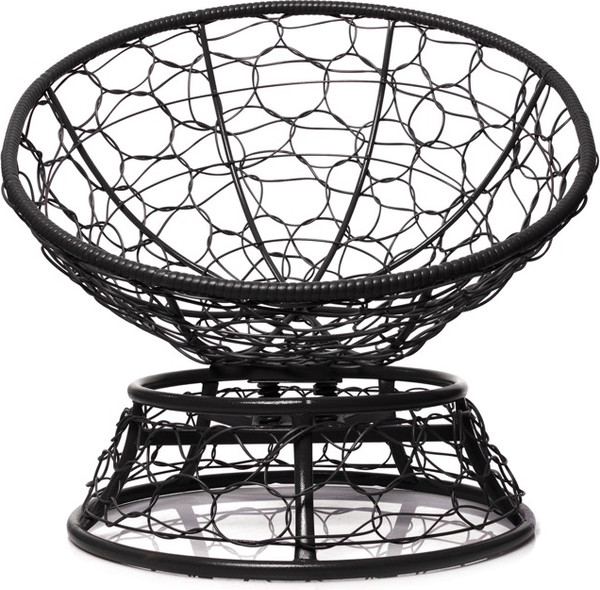 Изображение товара Кресло садовое M-Group Папасан пружинка мини / 12090402 (черный ротанг/бордовая подушка)