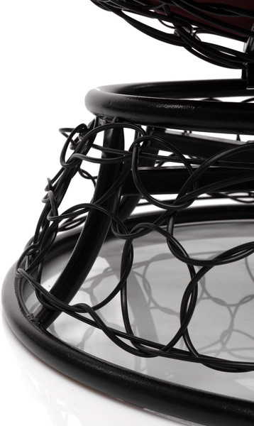 Изображение товара Кресло садовое M-Group Папасан пружинка мини / 12090402 (черный ротанг/бордовая подушка)