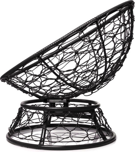 Изображение товара Кресло садовое M-Group Папасан пружинка мини / 12090402 (черный ротанг/бордовая подушка)