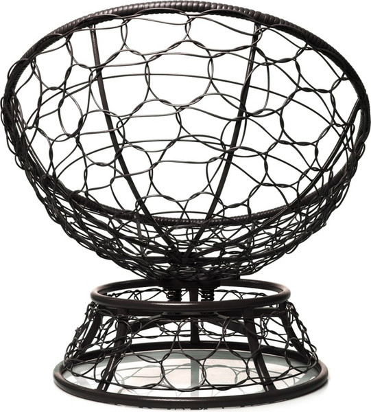 Изображение товара Кресло садовое M-Group Папасан пружинка мини / 12090406 (черный ротанг/красная подушка)