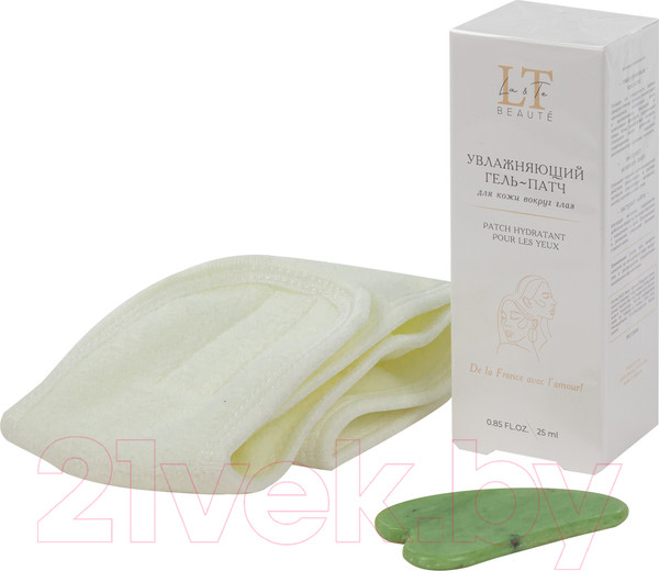 Изображение товара Подарочный набор La and Te beaute Увлажняющий гель-патч+Скребок гуаша+Повязка на голову LT-34
