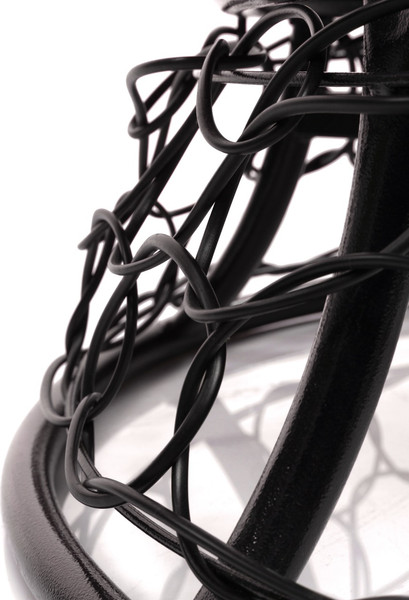 Изображение товара Кресло садовое M-Group Папасан пружинка мини / 12090408 (черный ротанг/розовая подушка)