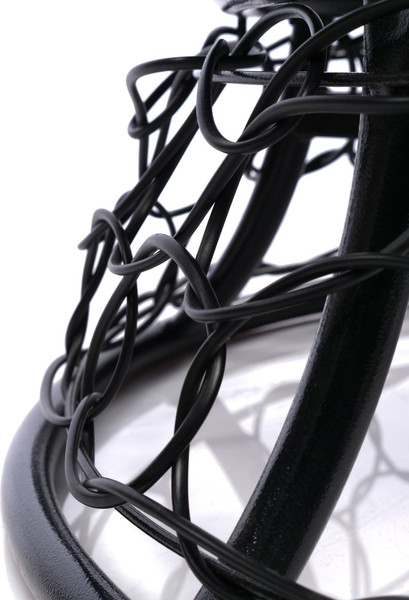 Изображение товара Кресло садовое M-Group Папасан пружинка мини / 12090410 (черный ротанг/синяя подушка)