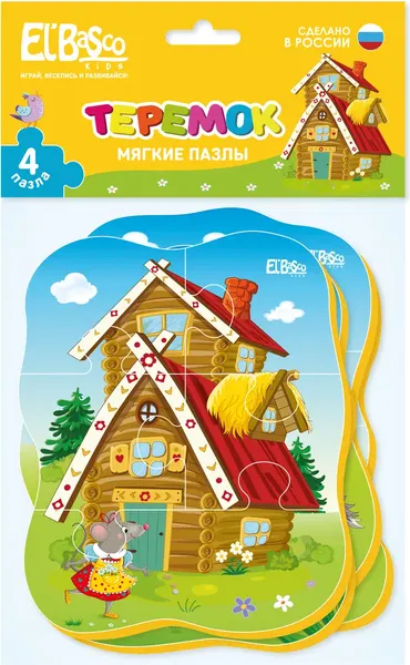 Изображение товара Развивающая игра El'Basco Toys Мягкий пазл. Теремок / ET02-020