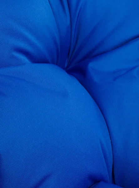 Изображение товара Кресло садовое M-Group Папасан пружинка мини / 12080410 (черный/синяя подушка)