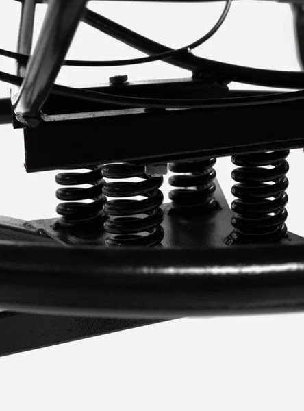 Изображение товара Кресло садовое M-Group Папасан пружинка мини / 12080409 (черный/серая подушка)