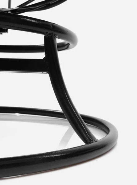 Изображение товара Кресло садовое M-Group Папасан пружинка мини / 12080409 (черный/серая подушка)