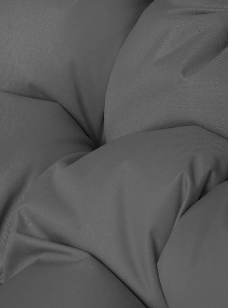 Изображение товара Кресло садовое M-Group Папасан пружинка мини / 12080409 (черный/серая подушка)