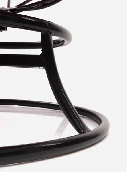 Изображение товара Кресло садовое M-Group Папасан пружинка мини / 12080408 (черный/розовая подушка)