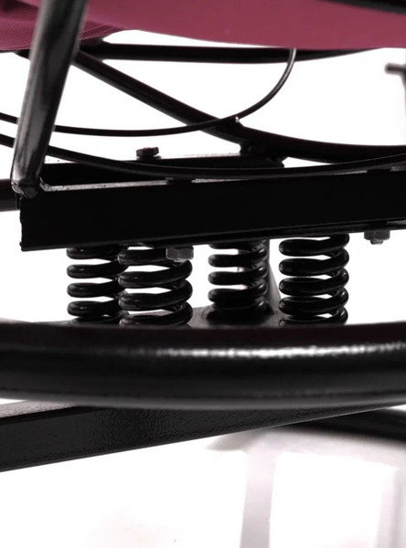 Изображение товара Кресло садовое M-Group Папасан пружинка мини / 12080408 (черный/розовая подушка)