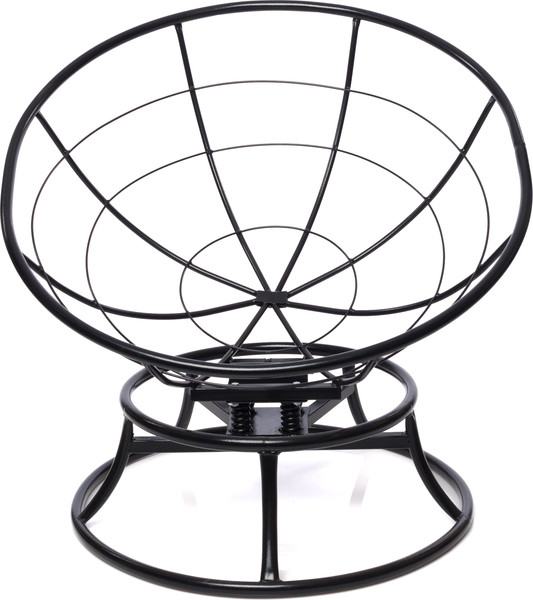 Изображение товара Кресло садовое M-Group Папасан пружинка мини / 12080408 (черный/розовая подушка)