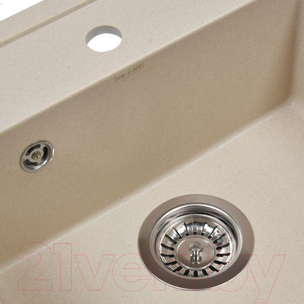 Изображение товара Мойка кухонная Wisent 510-30W (с сифоном GER013)