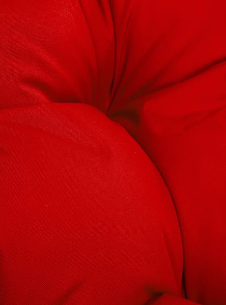 Изображение товара Кресло садовое M-Group Папасан пружинка мини / 12080406 (черный/красная подушка)