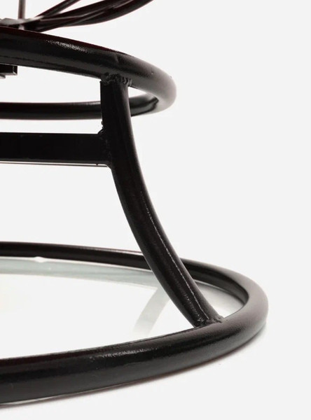 Изображение товара Кресло садовое M-Group Папасан пружинка мини / 12080406 (черный/красная подушка)