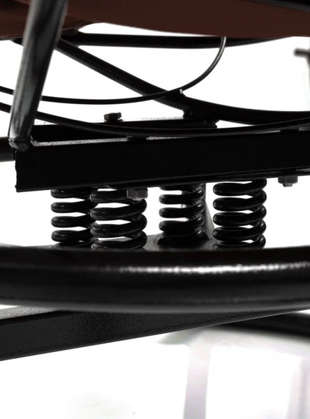 Изображение товара Кресло садовое M-Group Папасан пружинка мини / 12080405 (черный/коричневая подушка)