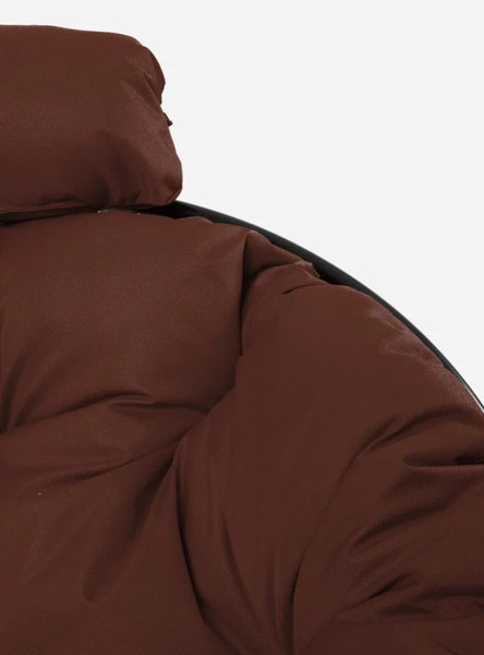 Изображение товара Кресло садовое M-Group Папасан пружинка мини / 12080405 (черный/коричневая подушка)