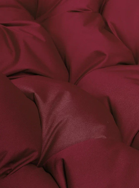 Изображение товара Кресло садовое M-Group Папасан пружинка мини / 12080202 (коричневый/бордовая подушка)