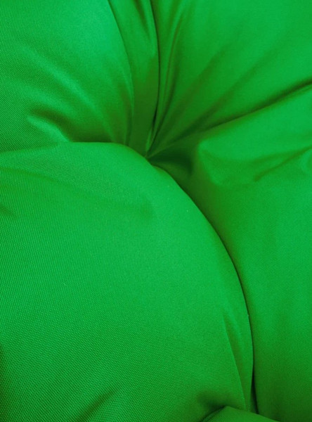 Изображение товара Кресло садовое M-Group Папасан пружинка мини / 12080404 (черный/зеленая подушка)