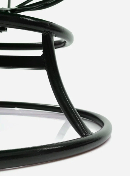 Изображение товара Кресло садовое M-Group Папасан пружинка мини / 12080404 (черный/зеленая подушка)