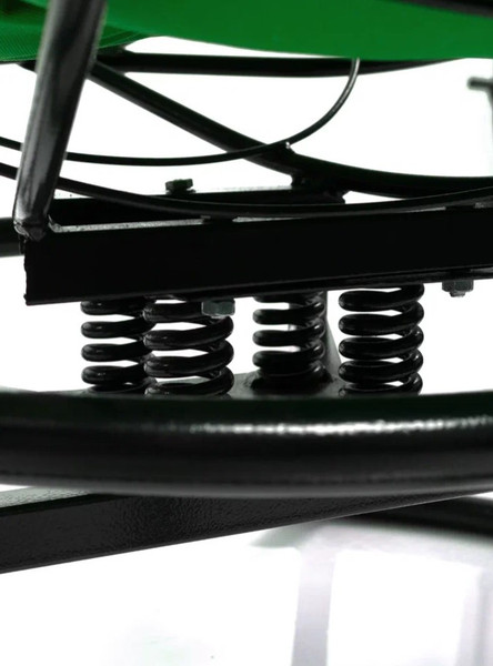 Изображение товара Кресло садовое M-Group Папасан пружинка мини / 12080404 (черный/зеленая подушка)