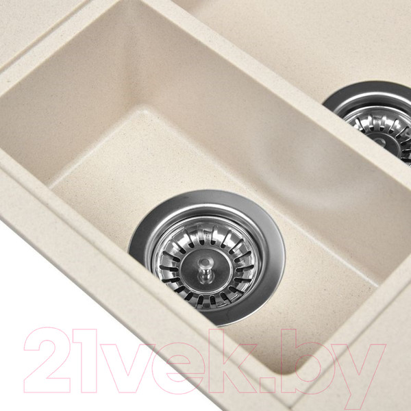 Изображение товара Мойка кухонная Wisent 580-30WQ (с сифоном GER011)