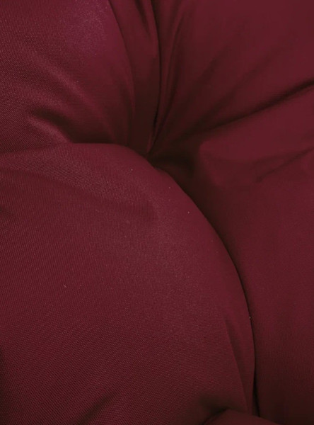 Изображение товара Кресло садовое M-Group Папасан пружинка мини / 12080402 (черный/бордовая подушка)