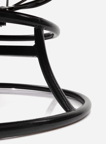 Изображение товара Кресло садовое M-Group Папасан пружинка мини / 12080402 (черный/бордовая подушка)