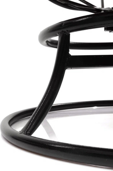 Изображение товара Кресло садовое M-Group Папасан пружинка мини / 12080402 (черный/бордовая подушка)