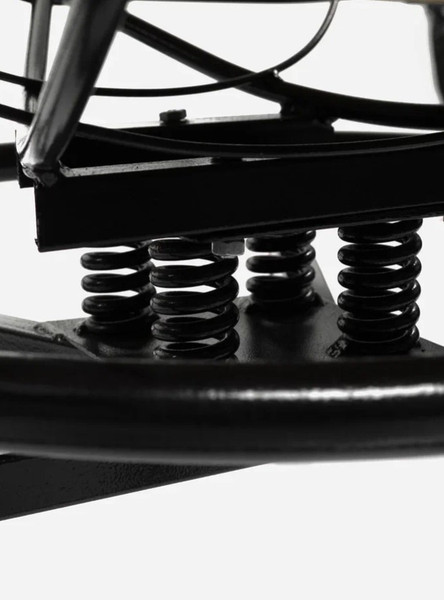 Изображение товара Кресло садовое M-Group Папасан пружинка мини / 12080401 (черный/бежевая подушка)