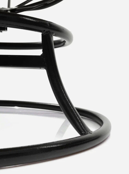 Изображение товара Кресло садовое M-Group Папасан пружинка мини / 12080401 (черный/бежевая подушка)