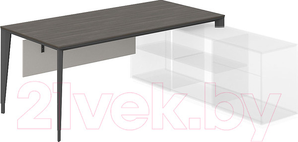 Изображение товара Письменный стол Norden 180x90x74 / NZ-0105.BT.AN (бренсон трюфель/антрацит)