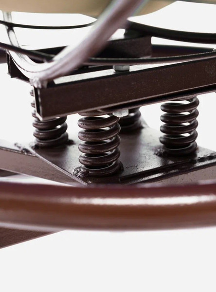 Изображение товара Кресло садовое M-Group Папасан пружинка мини / 12080201 (коричневый/бежевая подушка)