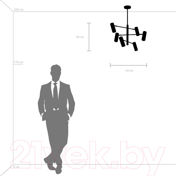 Изображение товара Люстра/потолочный светильник Lightstar Roma 718267 (MD2166-6A)