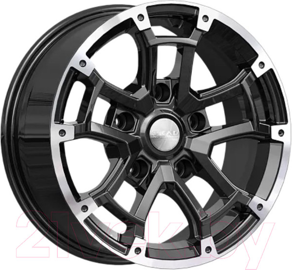 Изображение товара Литой диск SKAD Барахас 16x7" 5x139.7мм DIA 98.5мм ET 15мм Алмаз